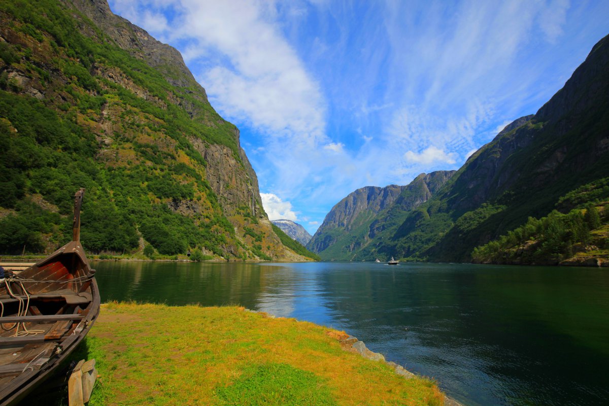 Scenic pictures of Sognefjord, Norway