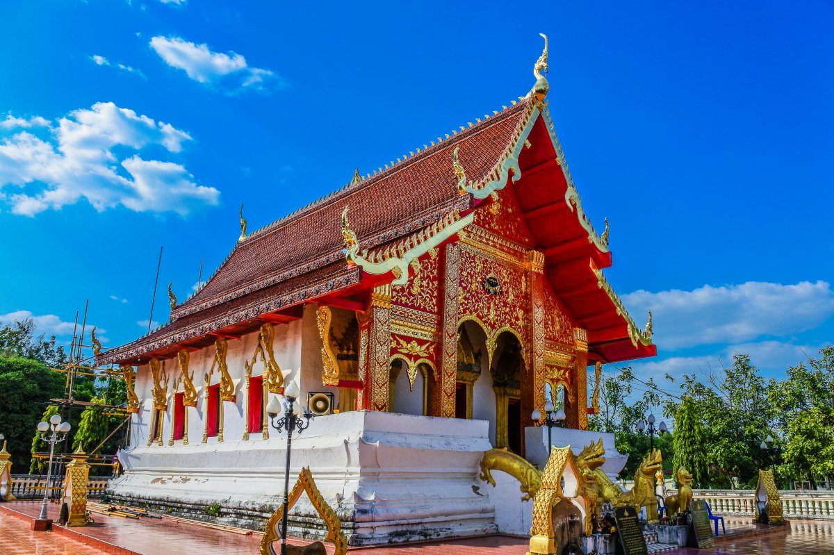 Thailand Chalong Temple architectural landscape pictures