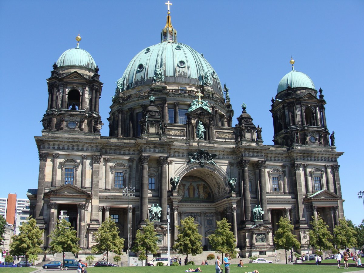 Architectural landscape pictures of Berlin Cathedral, Germany