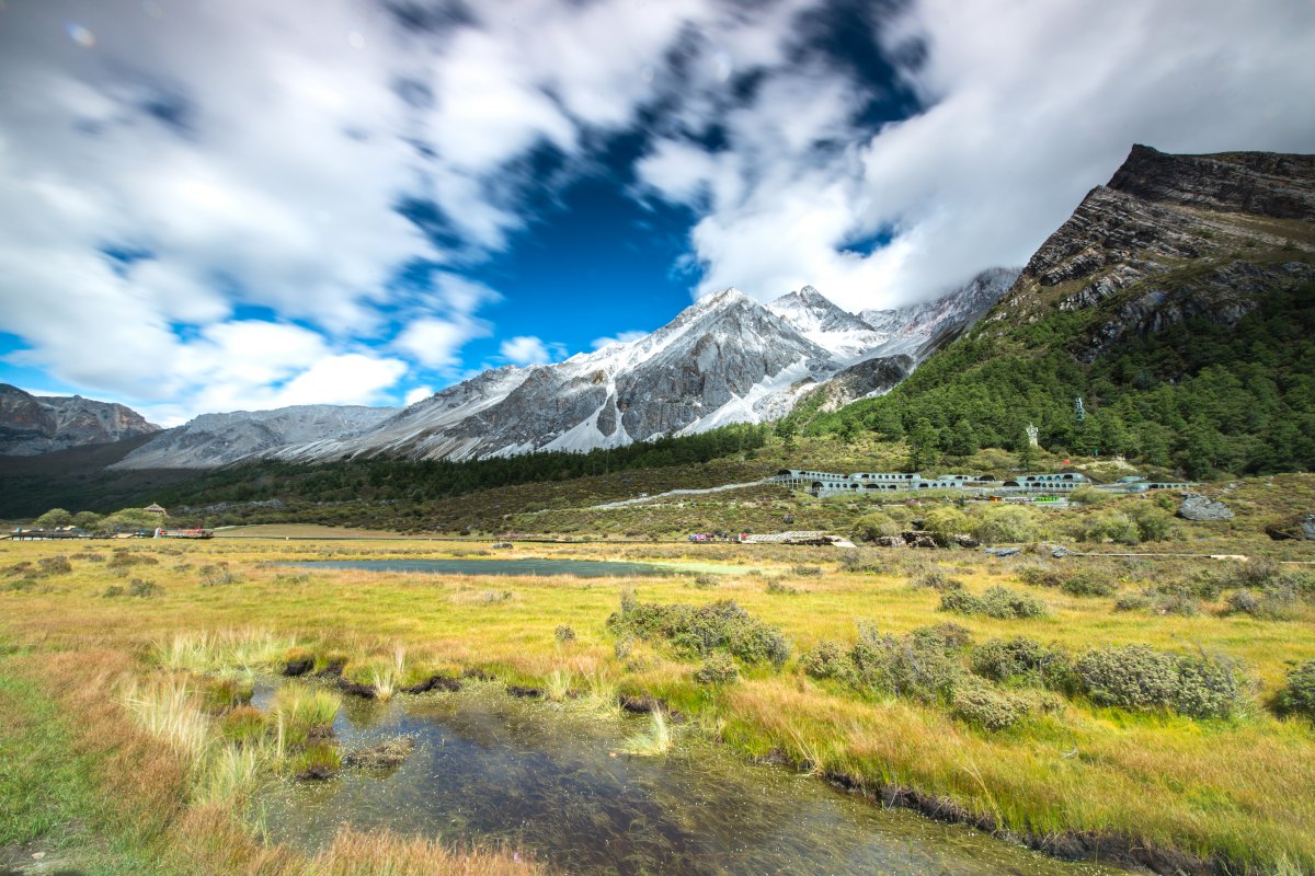 Pictures of mountain scenery in Yading, Daocheng, Sichuan