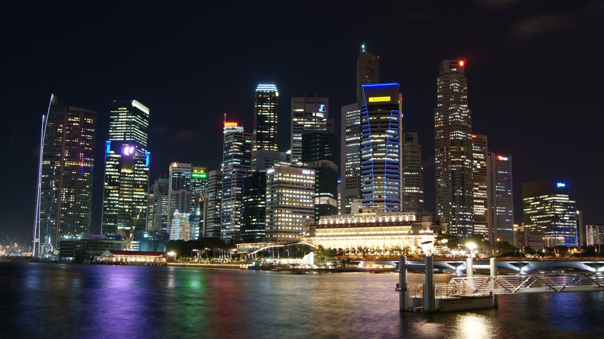 Stylish and dazzling Singapore’s beautiful night scenery pictures