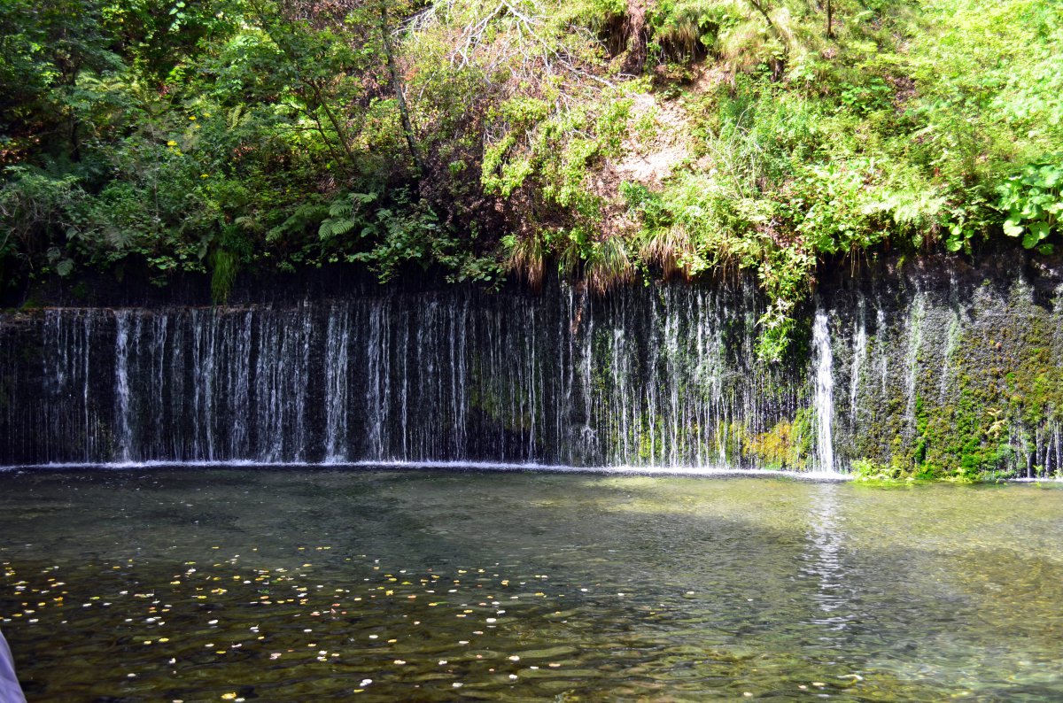White waterfall scenery picture in Shizuoka Prefecture, Japan