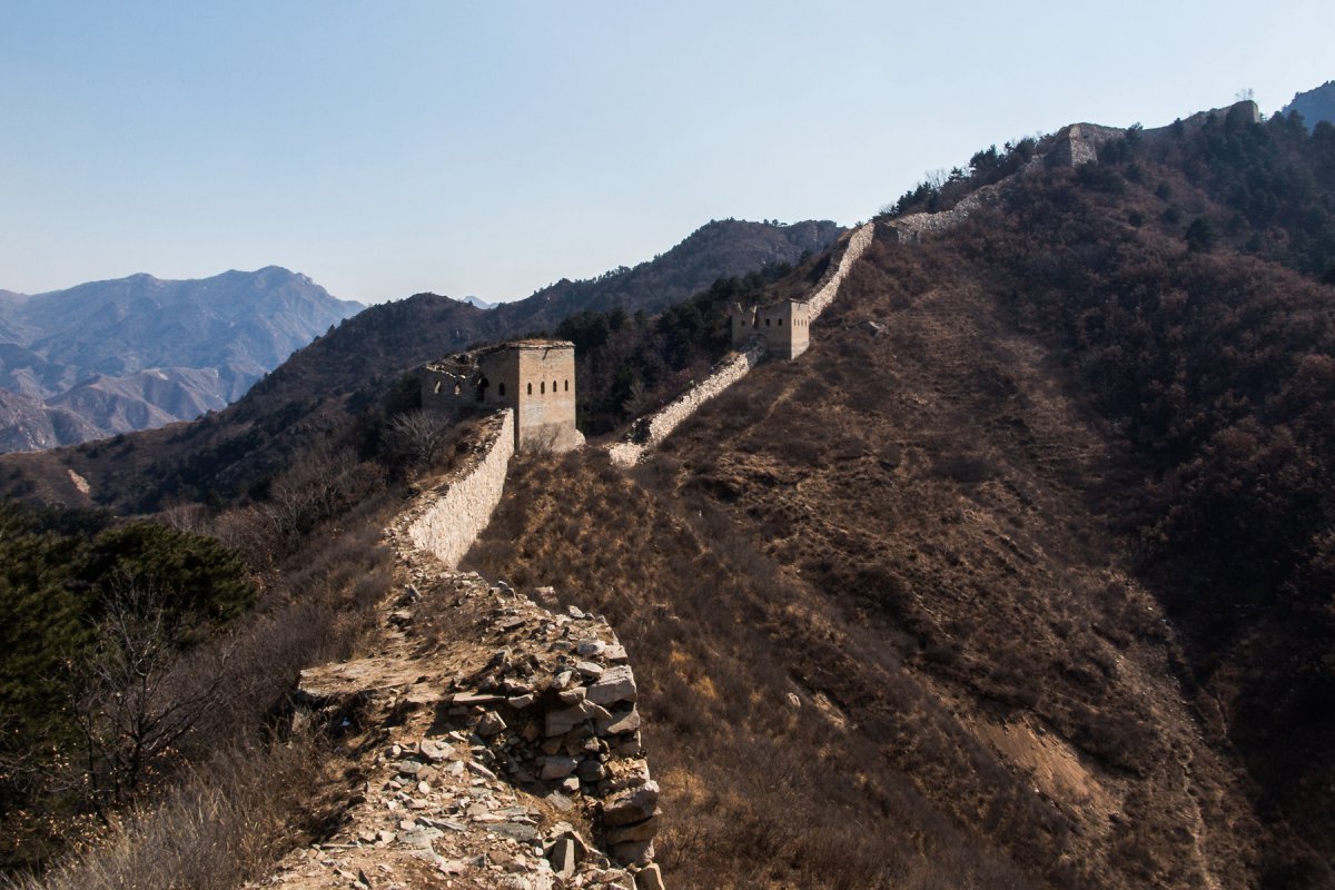 Scenic pictures of the Great Wall in Futuyu, Yajiazhuang, Laiyuan, Hebei