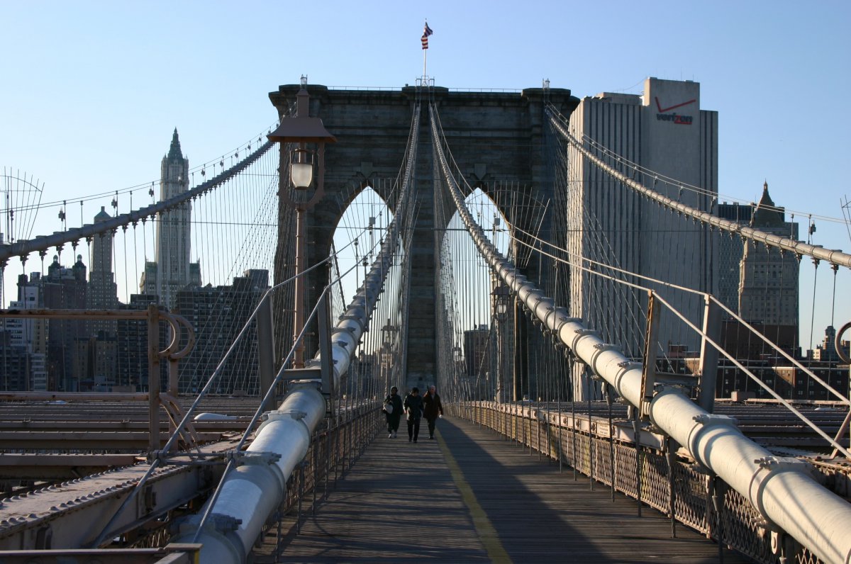 Brooklyn Bridge scenery picture, New York, USA