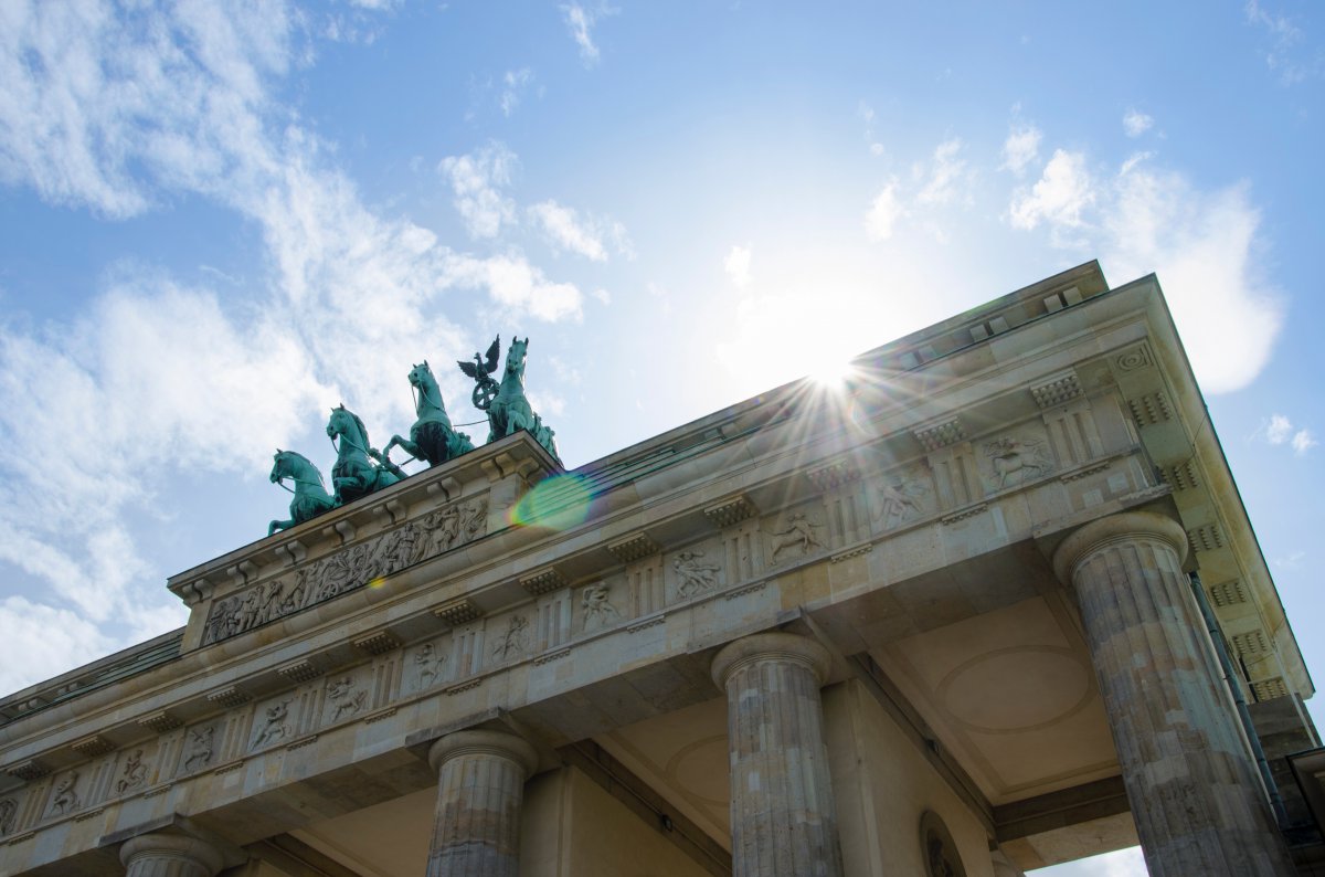 Architectural pictures of Brandenburg Gate in Berlin, Germany