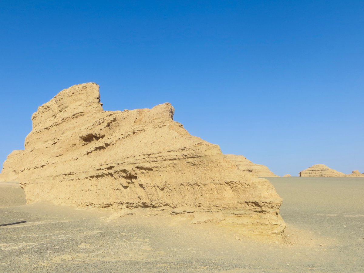 Scenery pictures of Yadan National Geopark in Dunhuang, Gansu