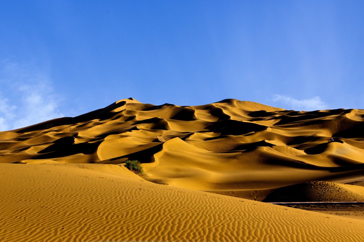 Natural scenery pictures of Kumtag Desert in Xinjiang