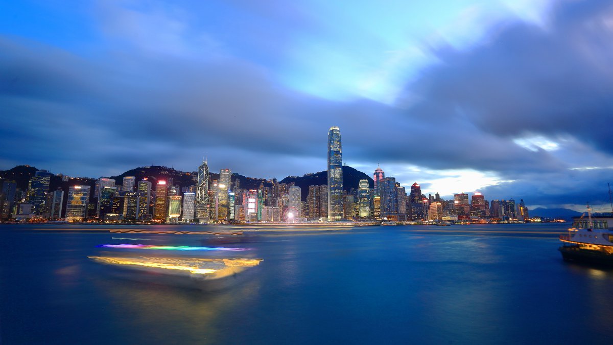 Hong Kong Victoria Harbor city scenery pictures