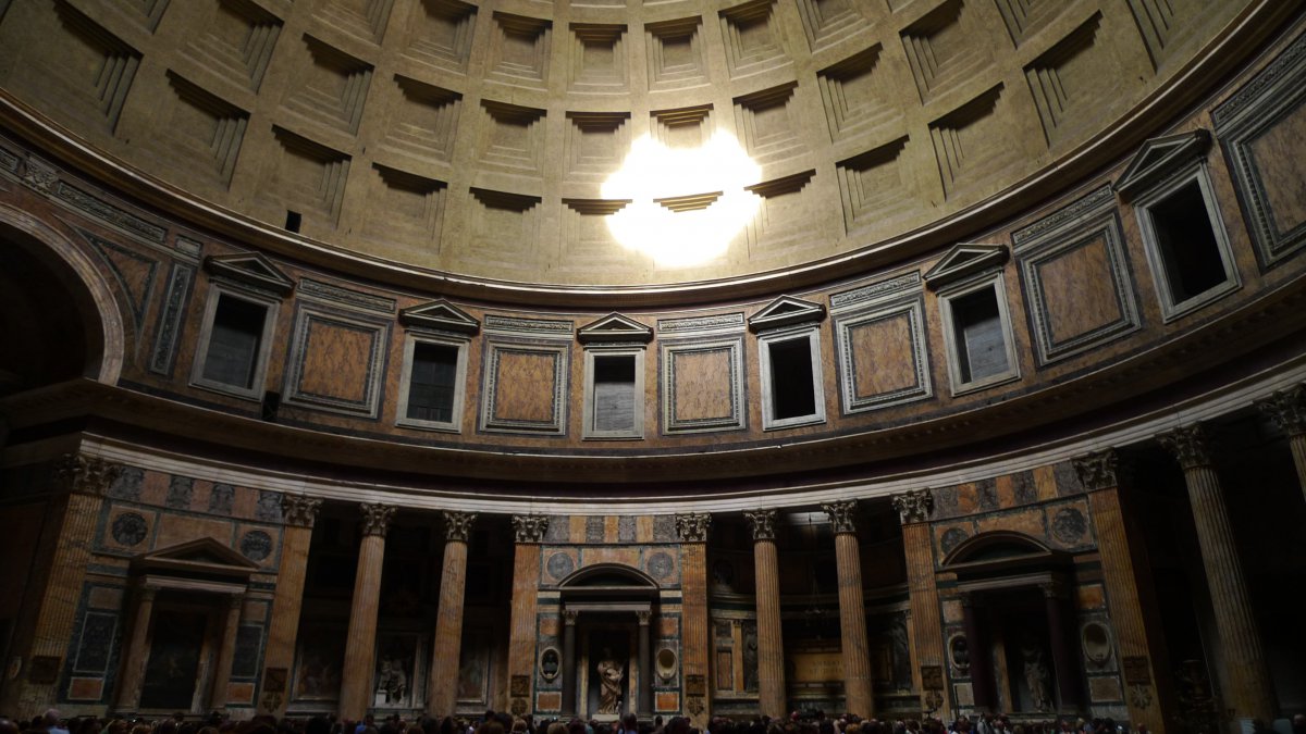 round pantheon dome pictures