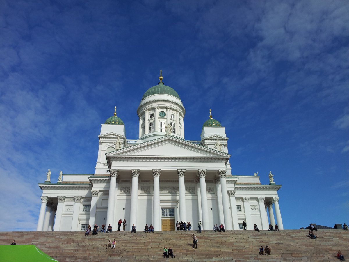 White holy Helsinki Cathedral picture