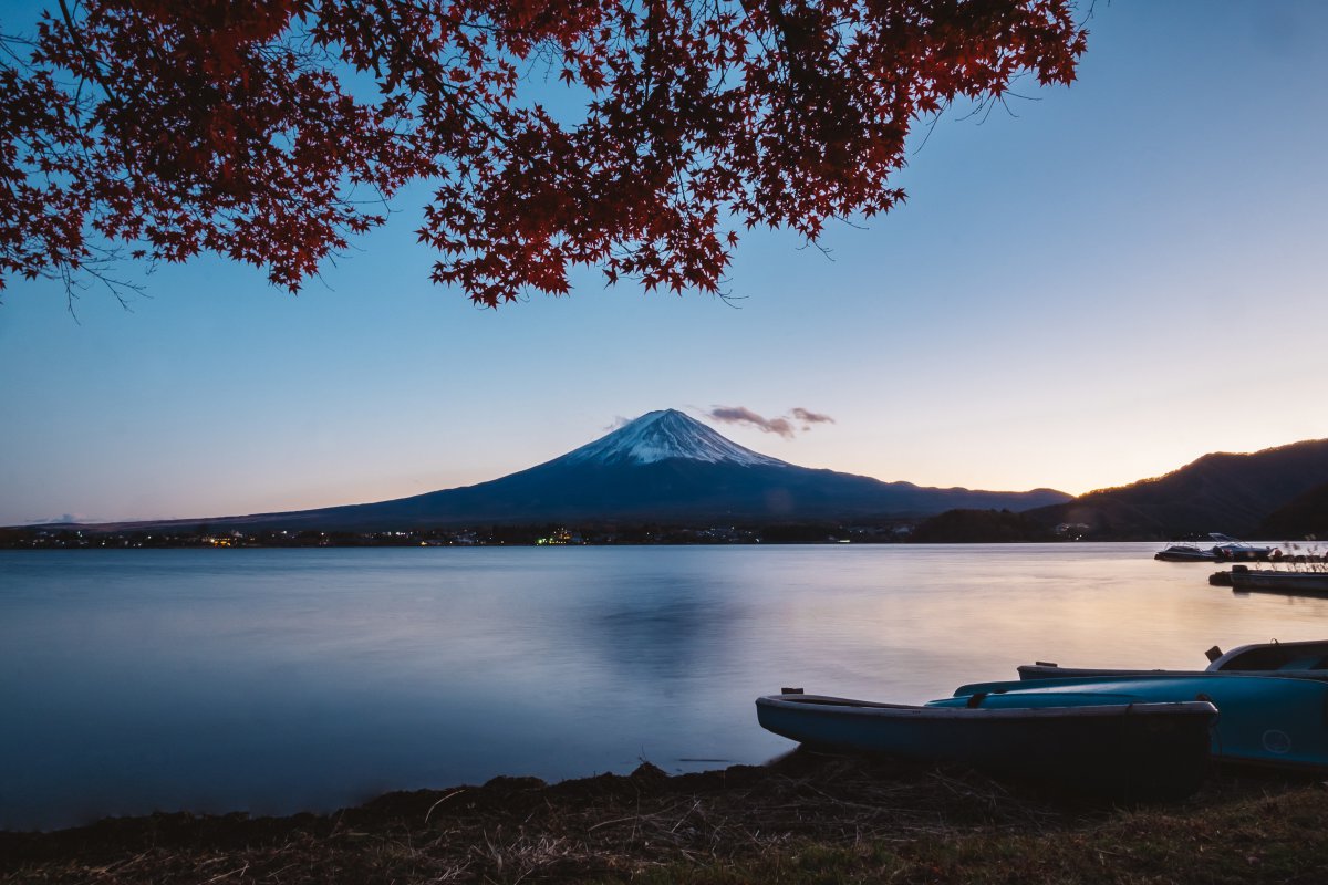 Scenery pictures of Mount Fuji in Japan