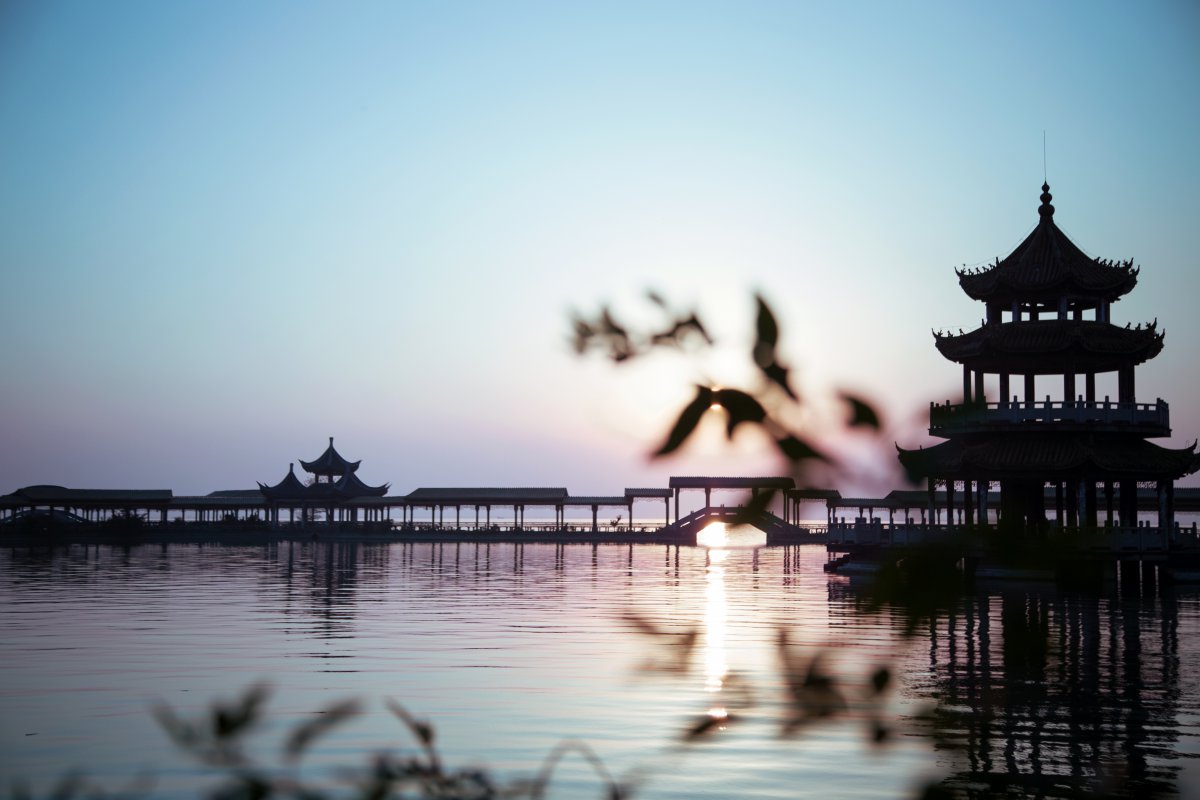 Beautiful scenery pictures of Taihu Lake in Wuxi, Jiangsu