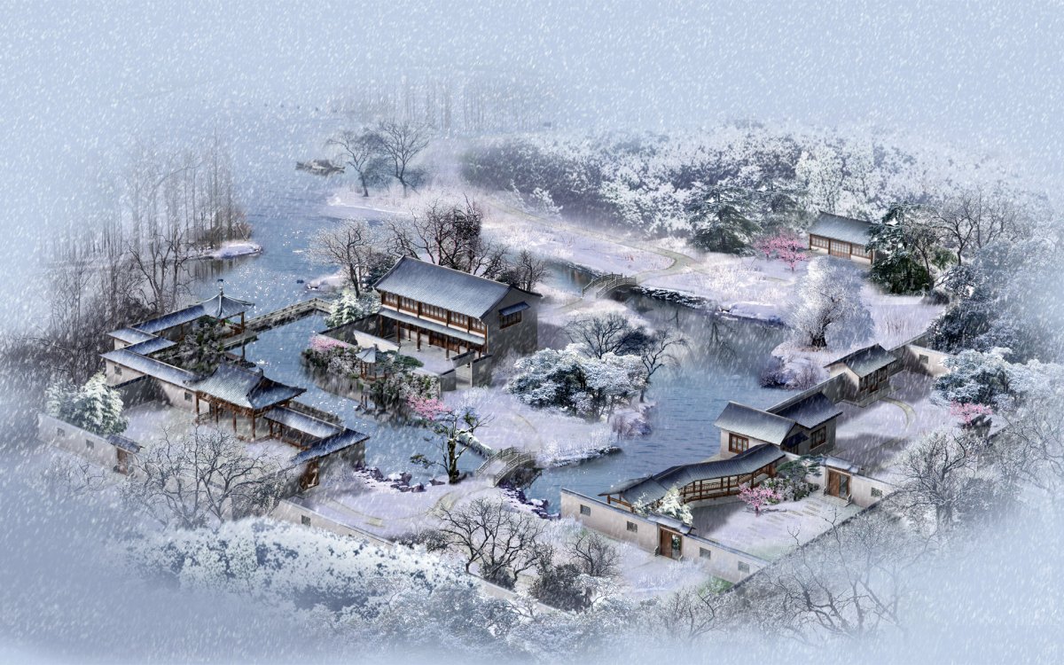 Su Yuan falling snow design pictures