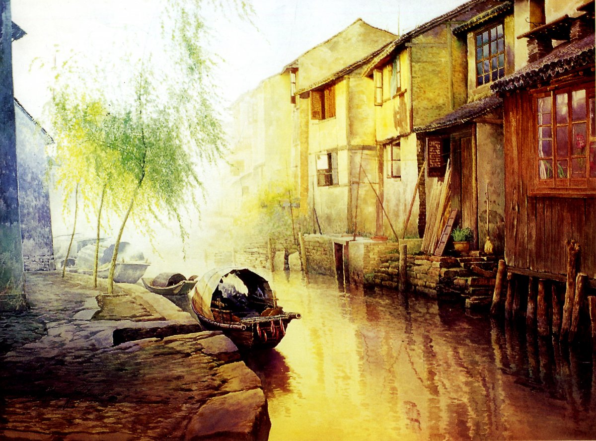 Jiangnan sunset pictures