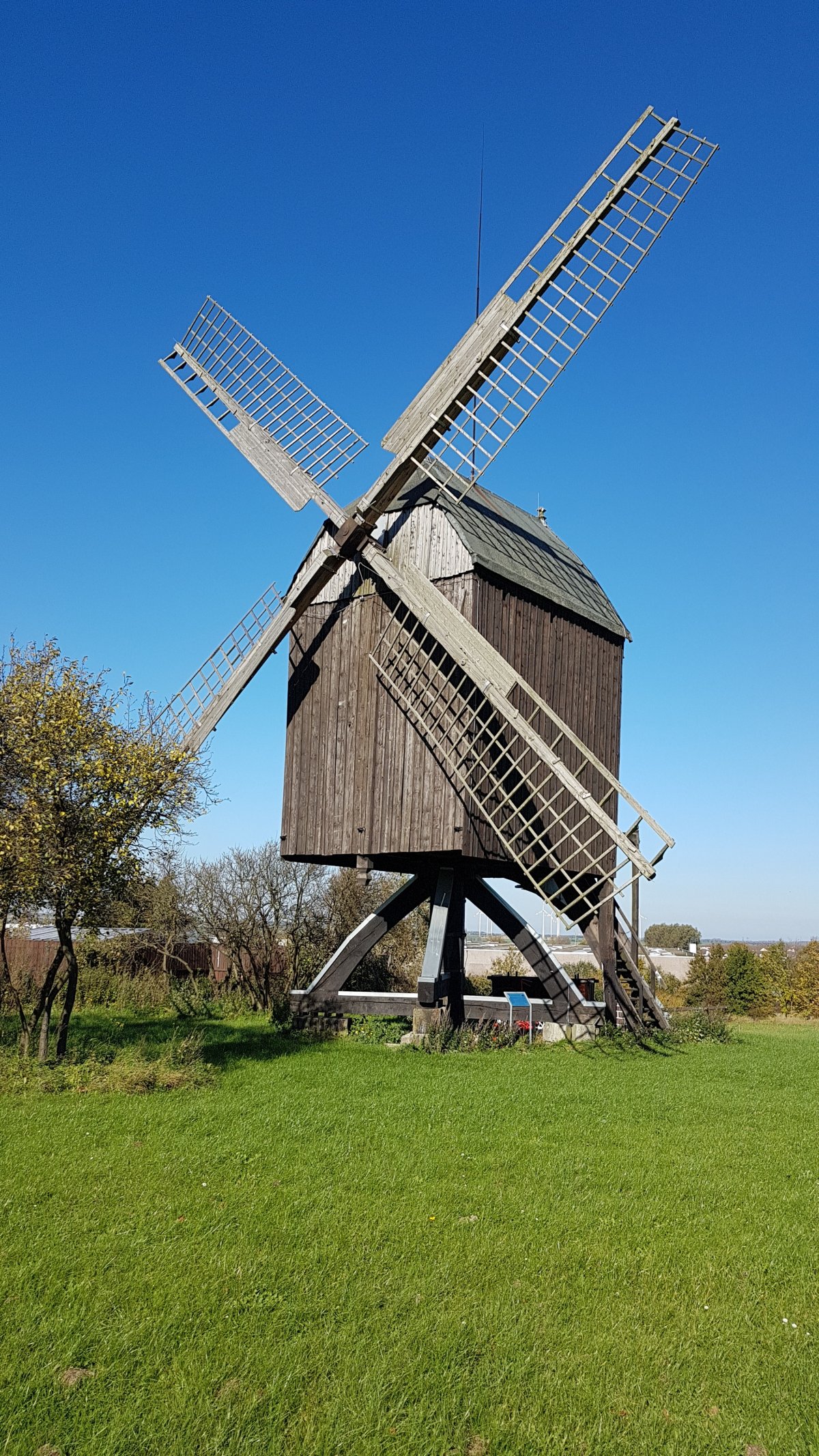 Picture of windmill on the grass