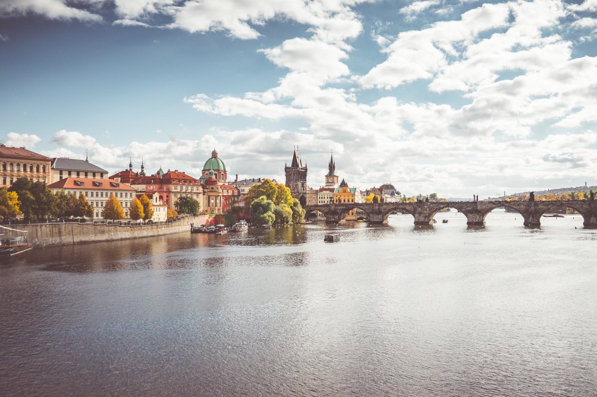 Beautiful pictures of the Vltava River in Prague