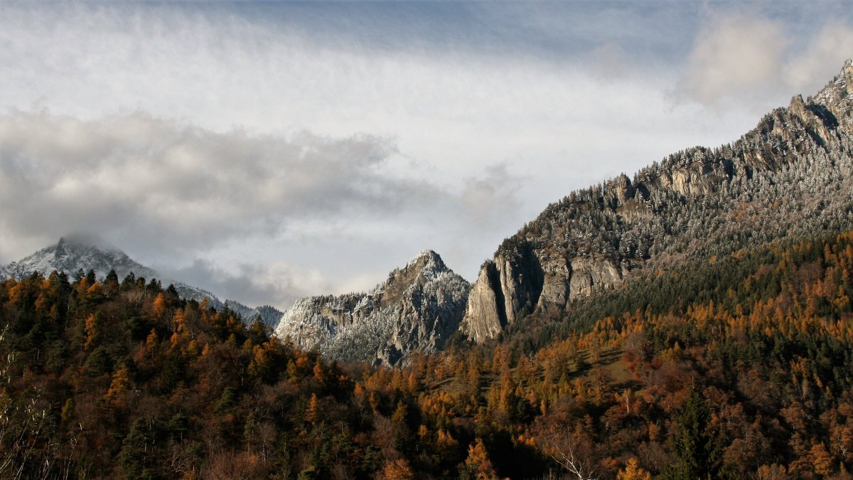 Alps winter landscape pictures