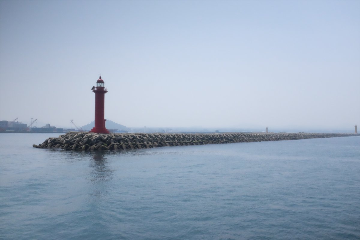 Coast pier lighthouse landscape picture