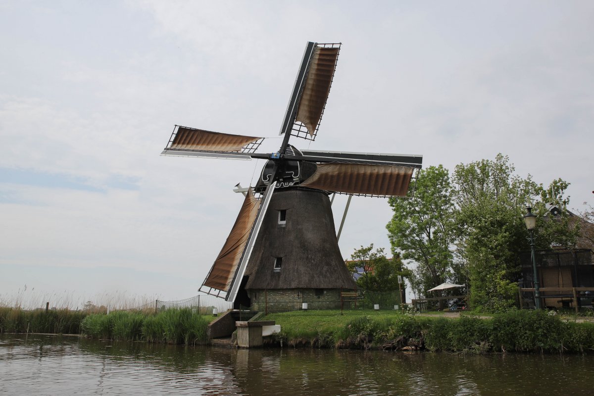 Dutch windmill architectural landscape pictures