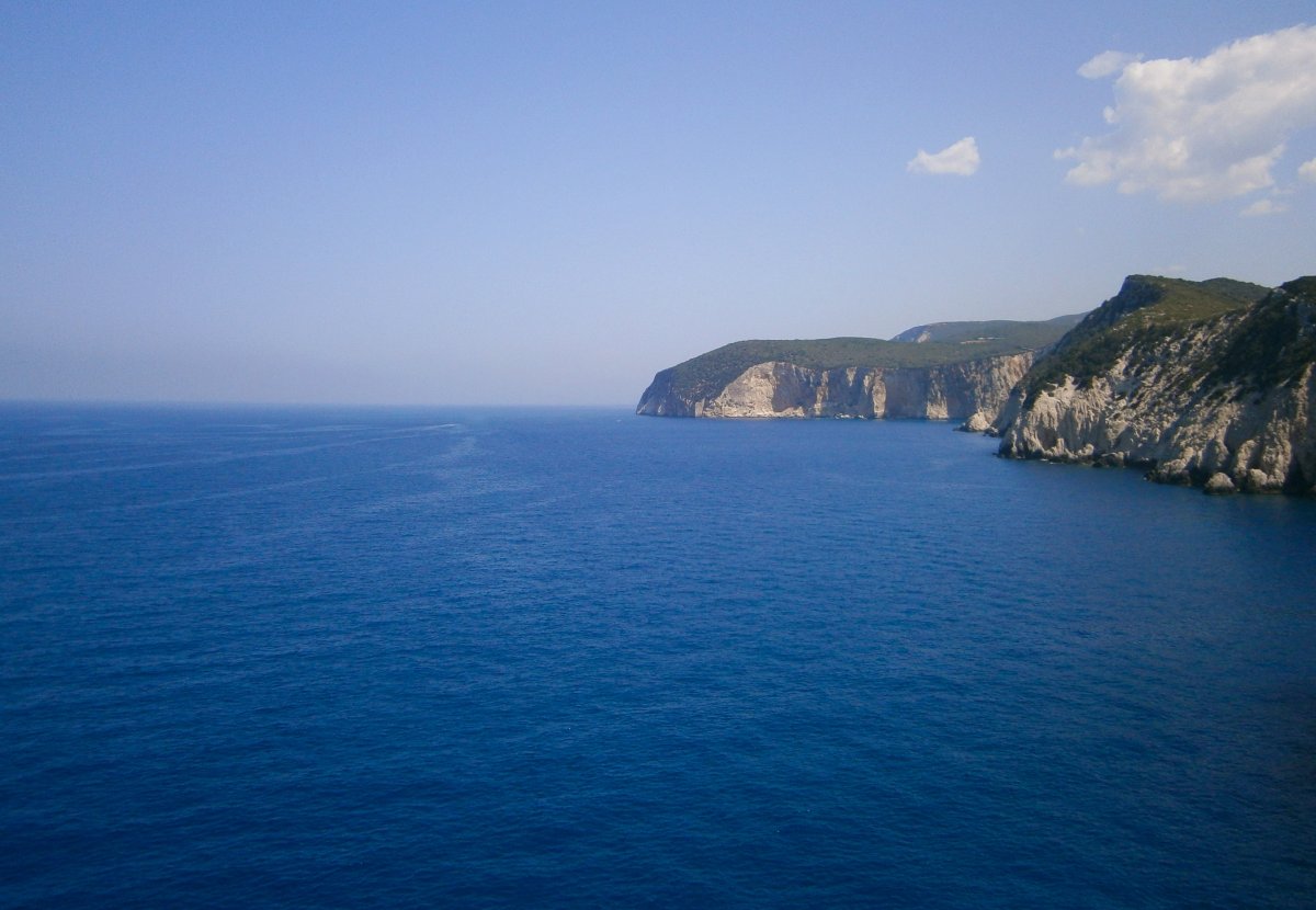 Greek blue sea pictures