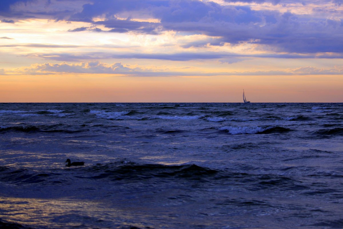 Baltic Sea sunset pictures