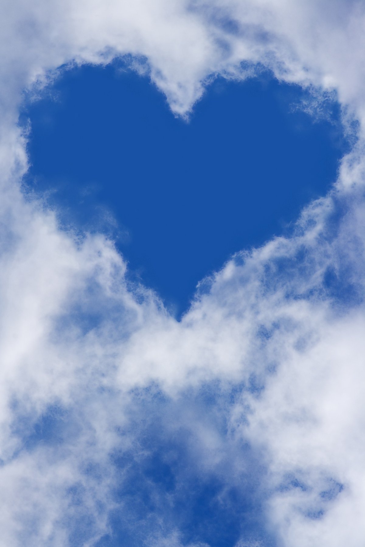 Heart shaped sky picture