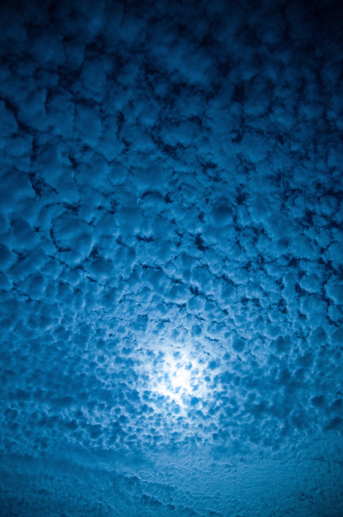 Moon night cotton cloud picture
