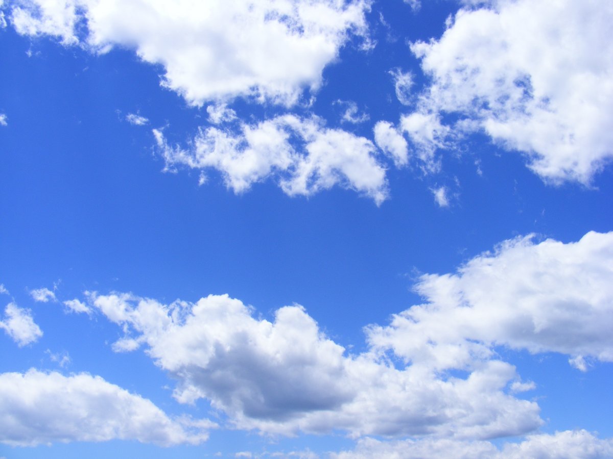 White clouds and blue sky pictures