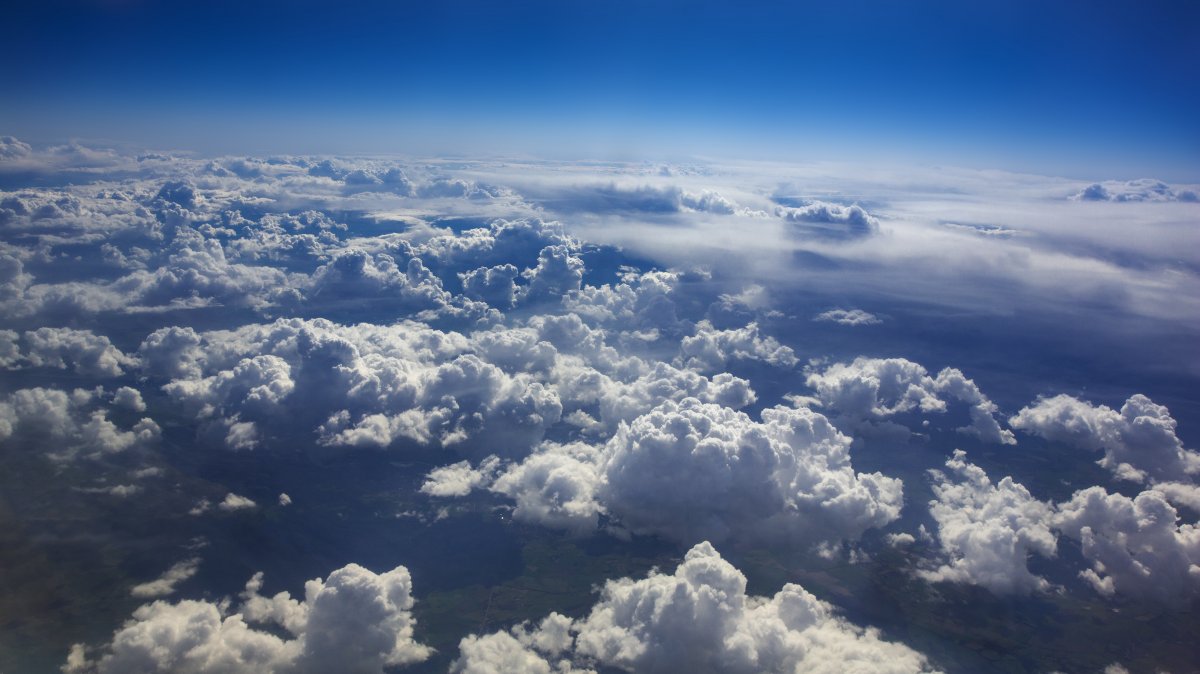 High altitude cumulus landscape pictures