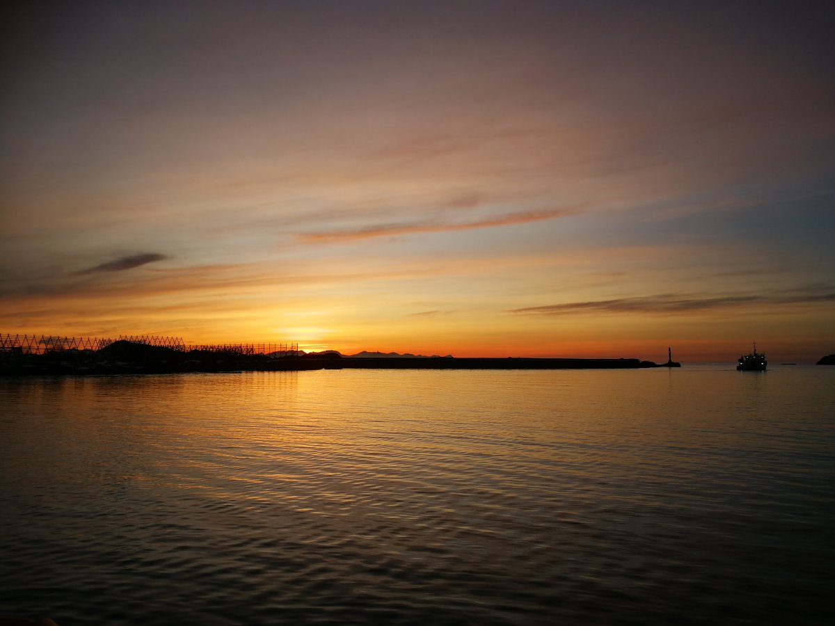 Dawn sunrise landscape picture