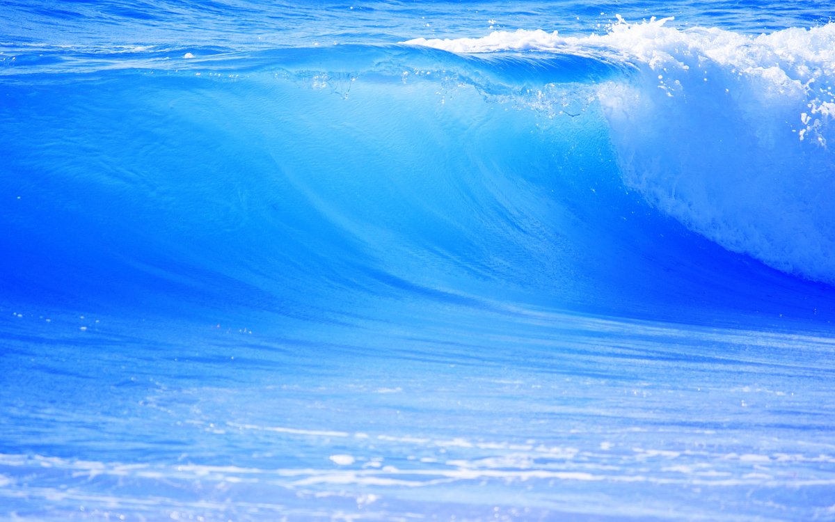 Blue waves picture material