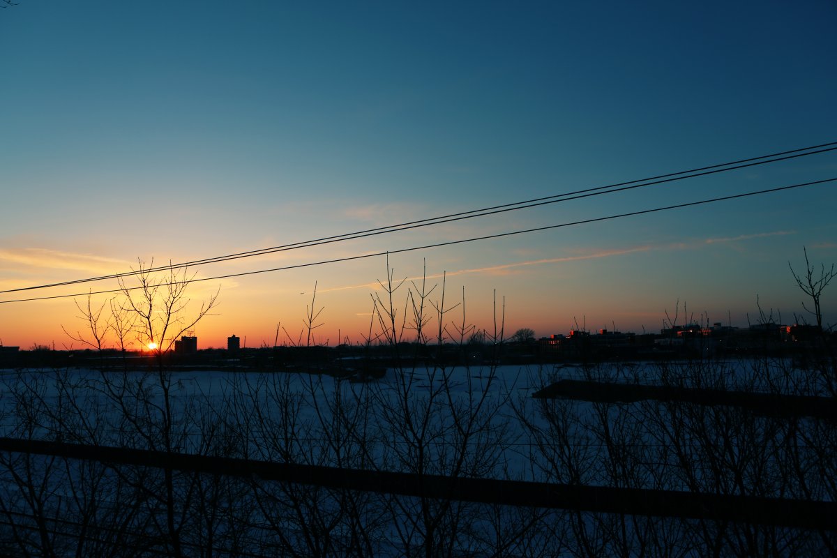 winter dusk pictures