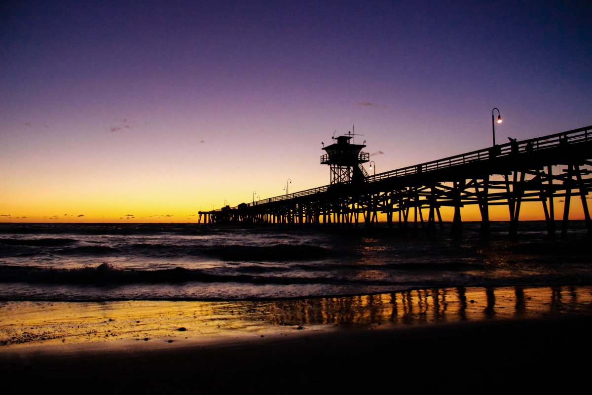 Beautiful pictures of the pier at dusk