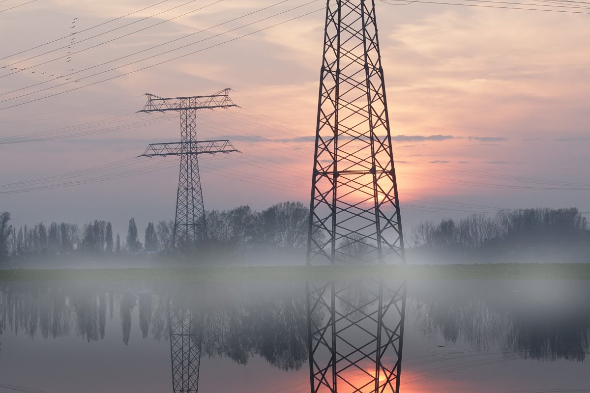 Beautiful pictures of telephone poles at dusk