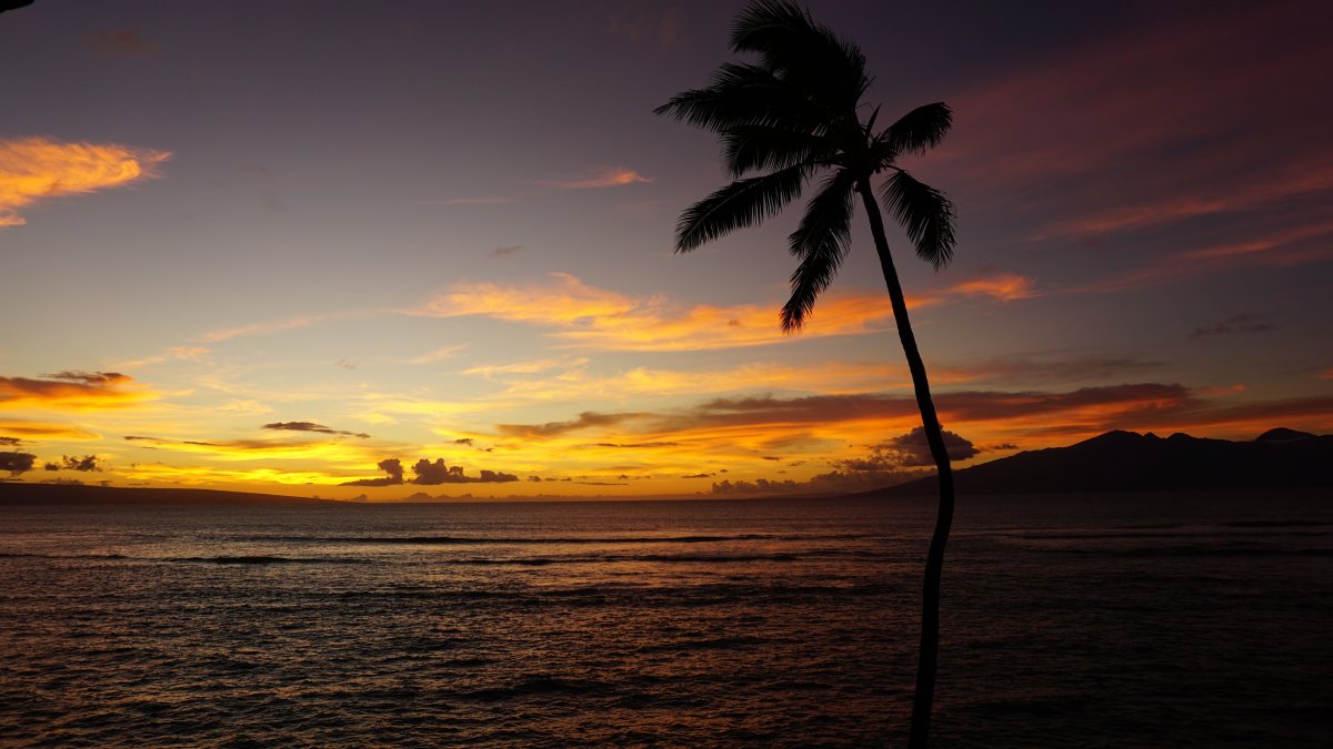 Beautiful sunset pictures in Hawaii