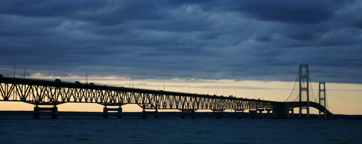 Scenery pictures of sea bridge