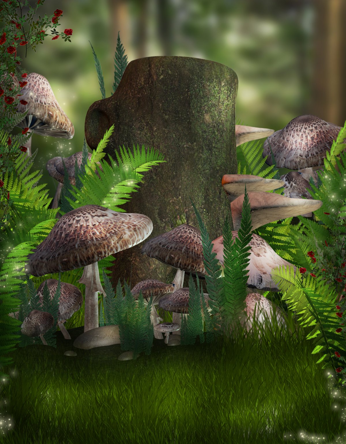 HD forest mushroom pictures