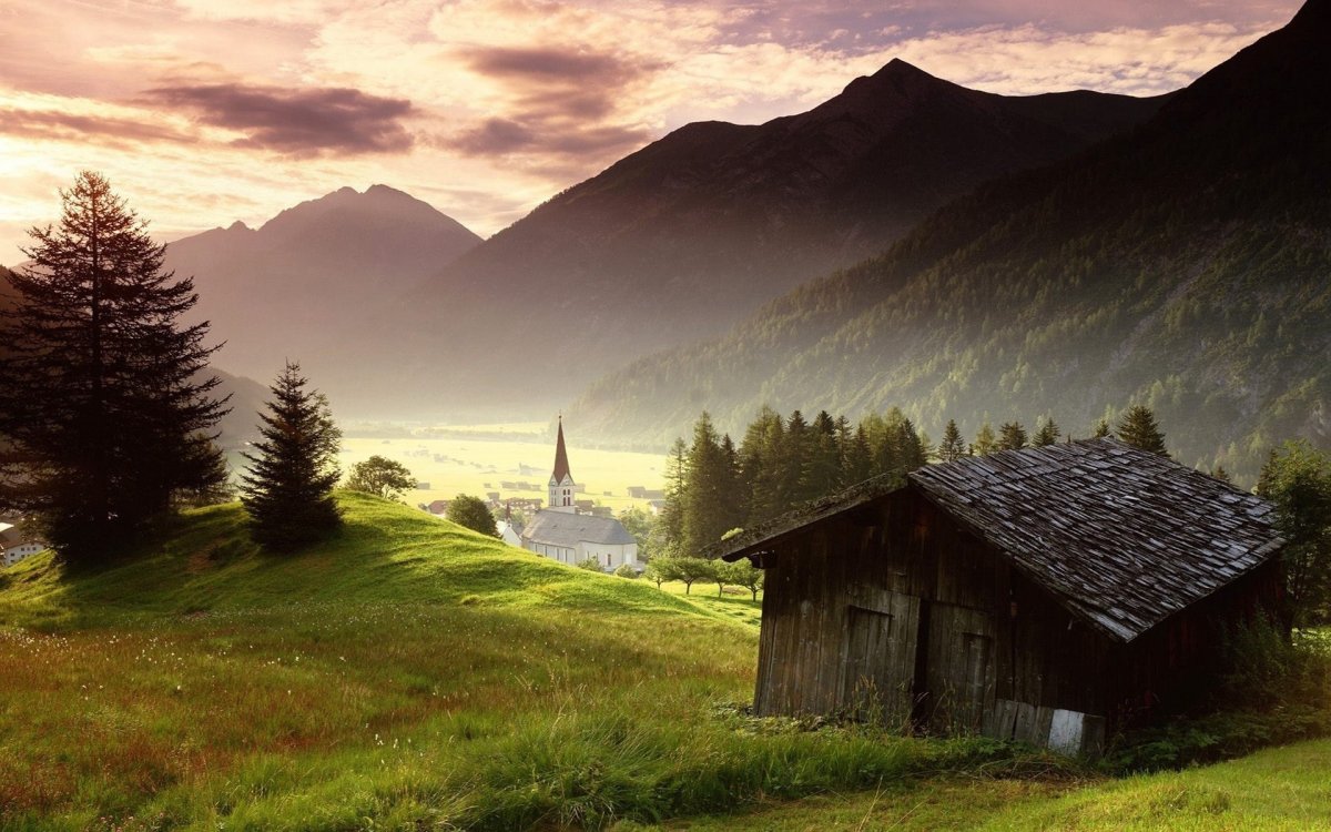 Pictures of European mountain cabins