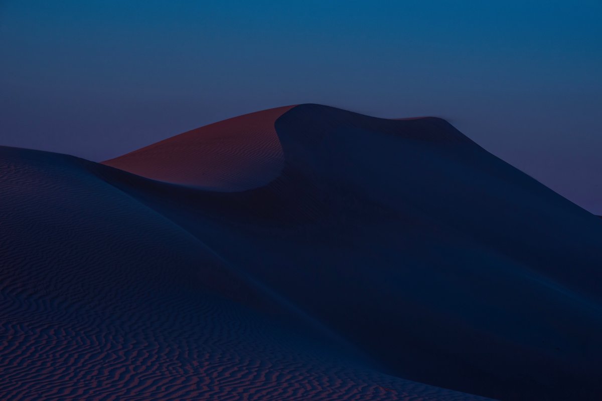 desert dune landscape pictures at night