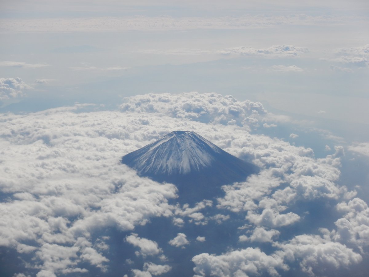 Aerial pictures of Mount Fuji