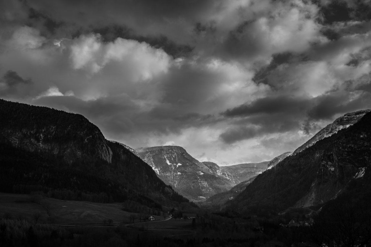 Mountains black and white landscape pictures