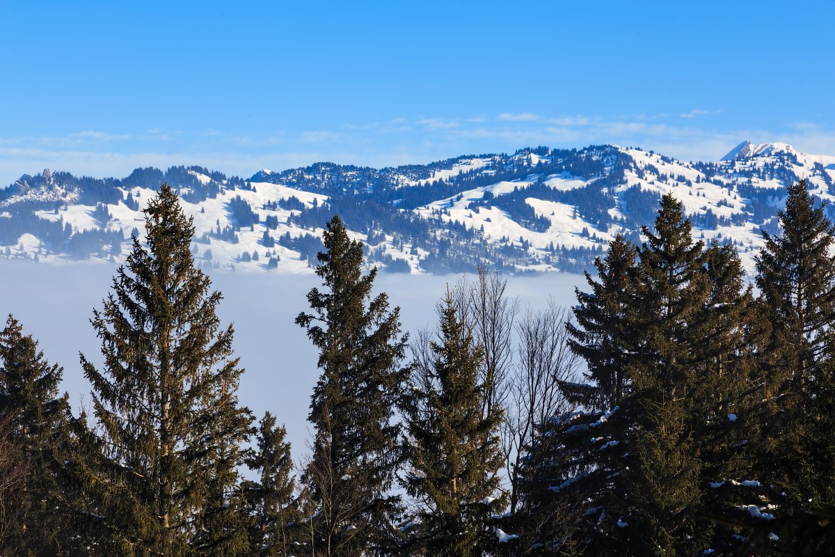 Switzerland winter snow mountain landscape pictures