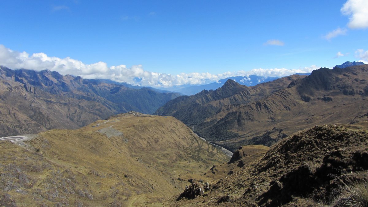 Panoramic pictures of the Andes Mountains