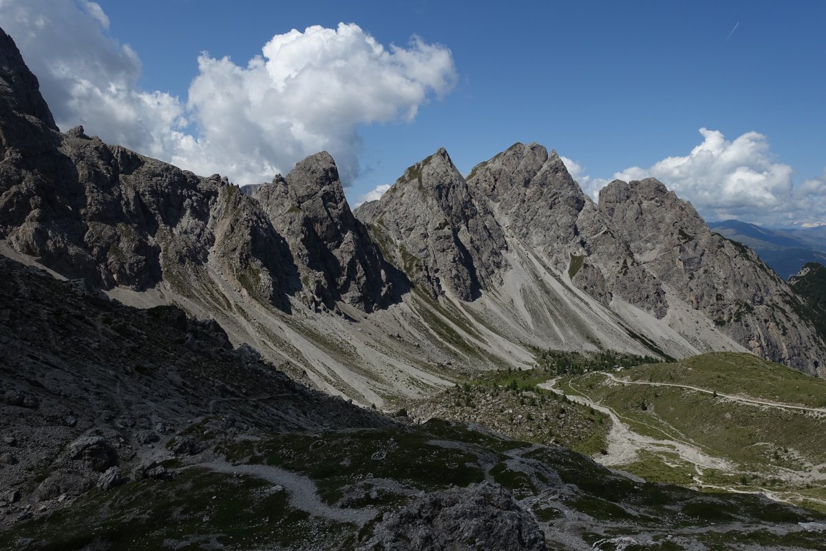 Dolomite mountains landscape pictures