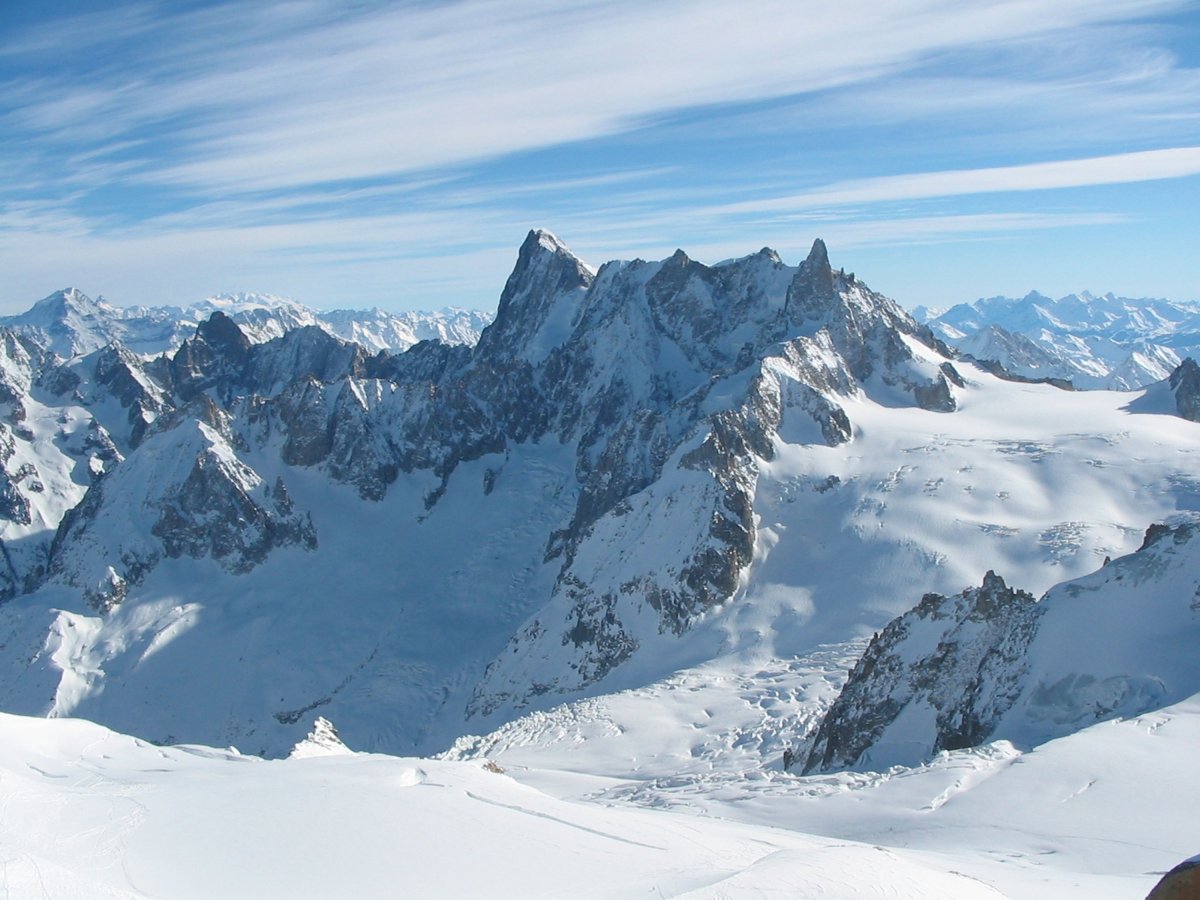 Alps snow mountain landscape pictures