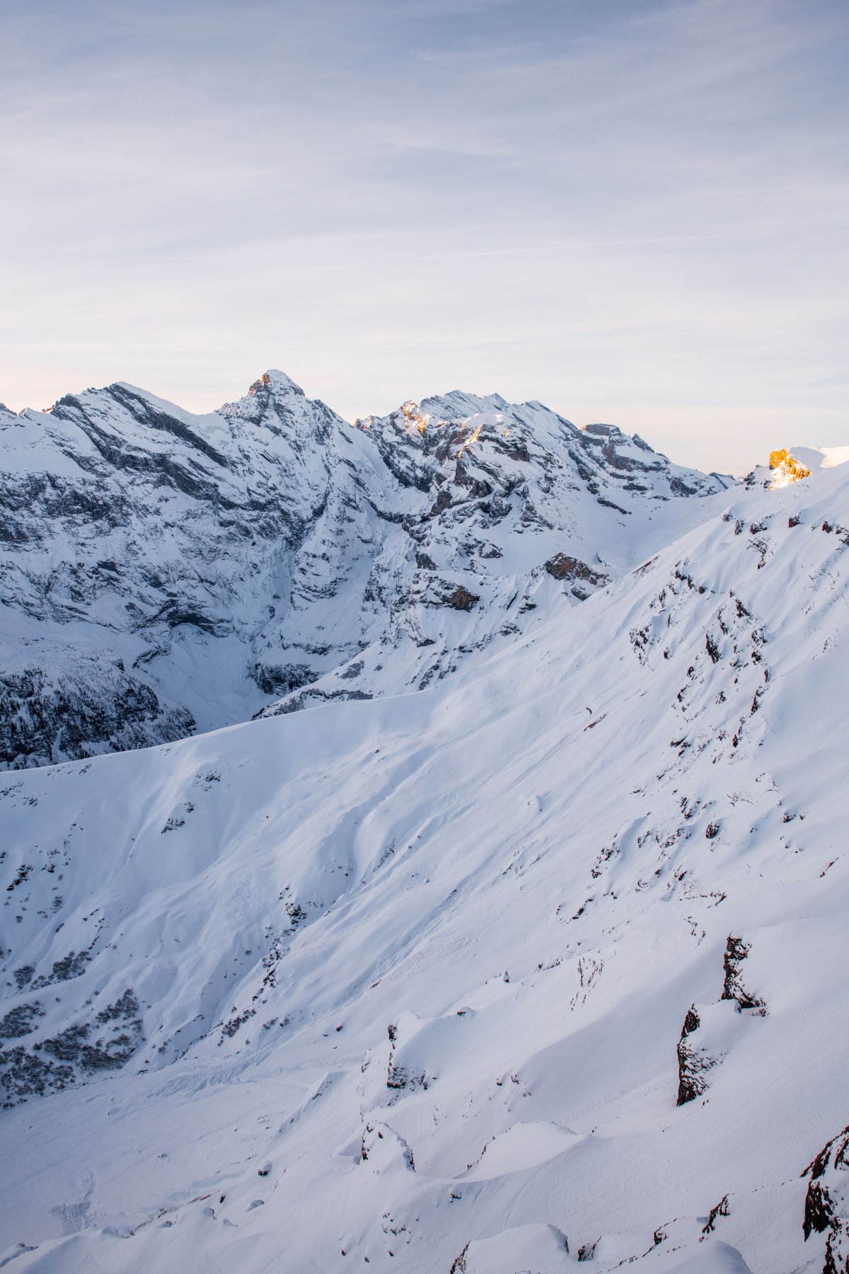 Alpine snow landscape pictures