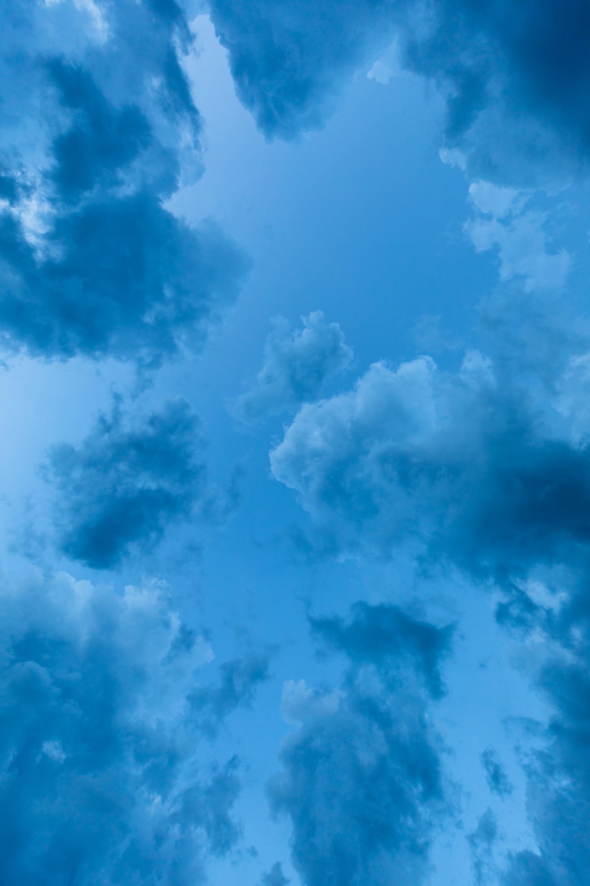 Pure blue sky clouds background picture