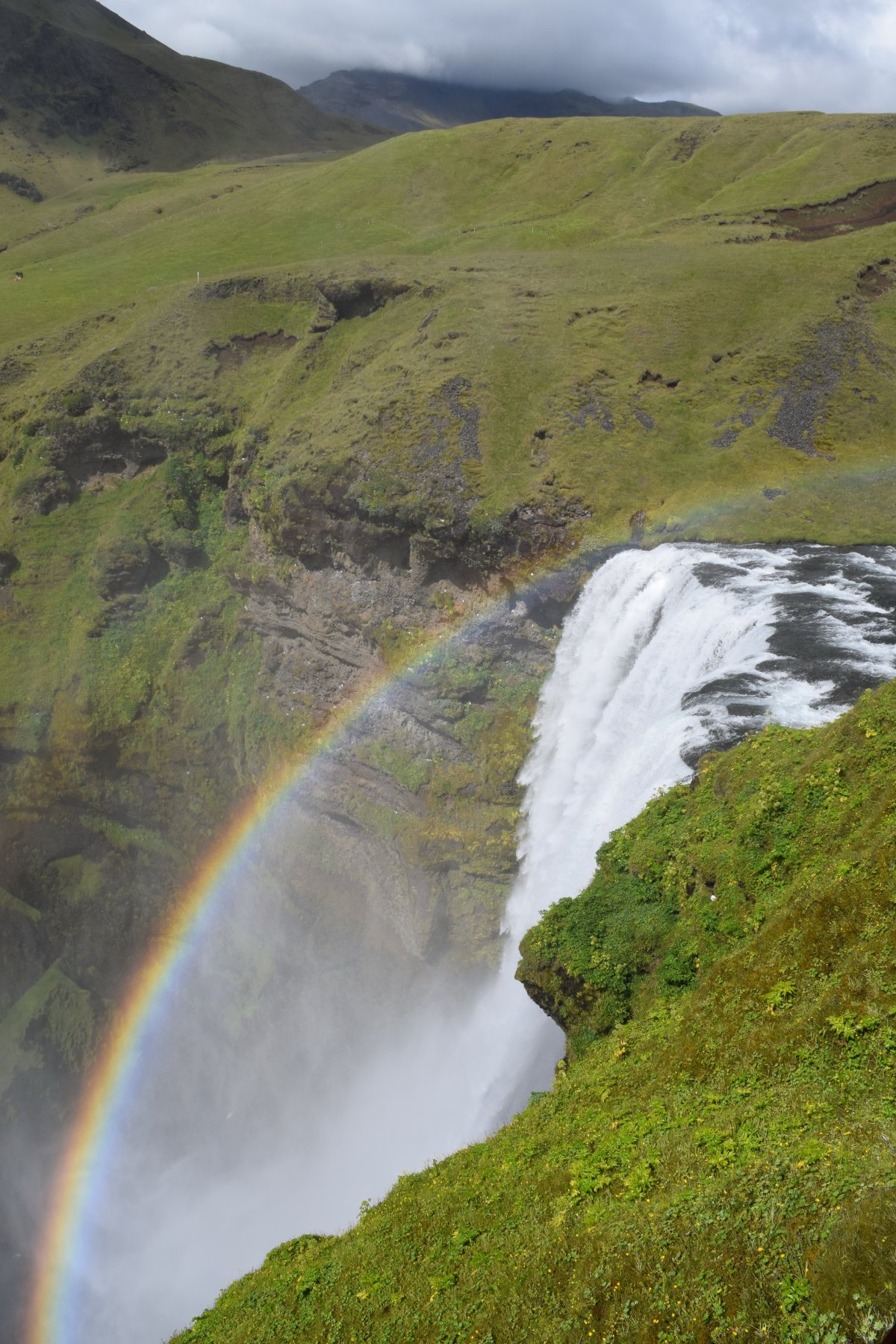 Rainbow waterfall pictures in the mountains