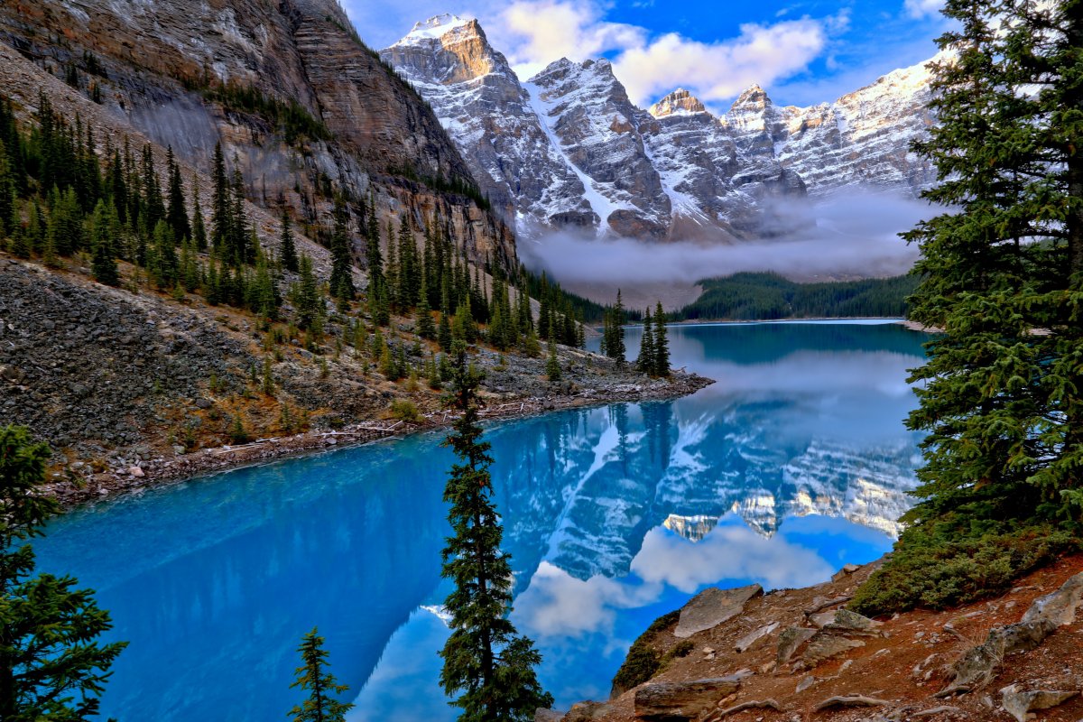 Beautiful pictures of mountains, rivers and lakes