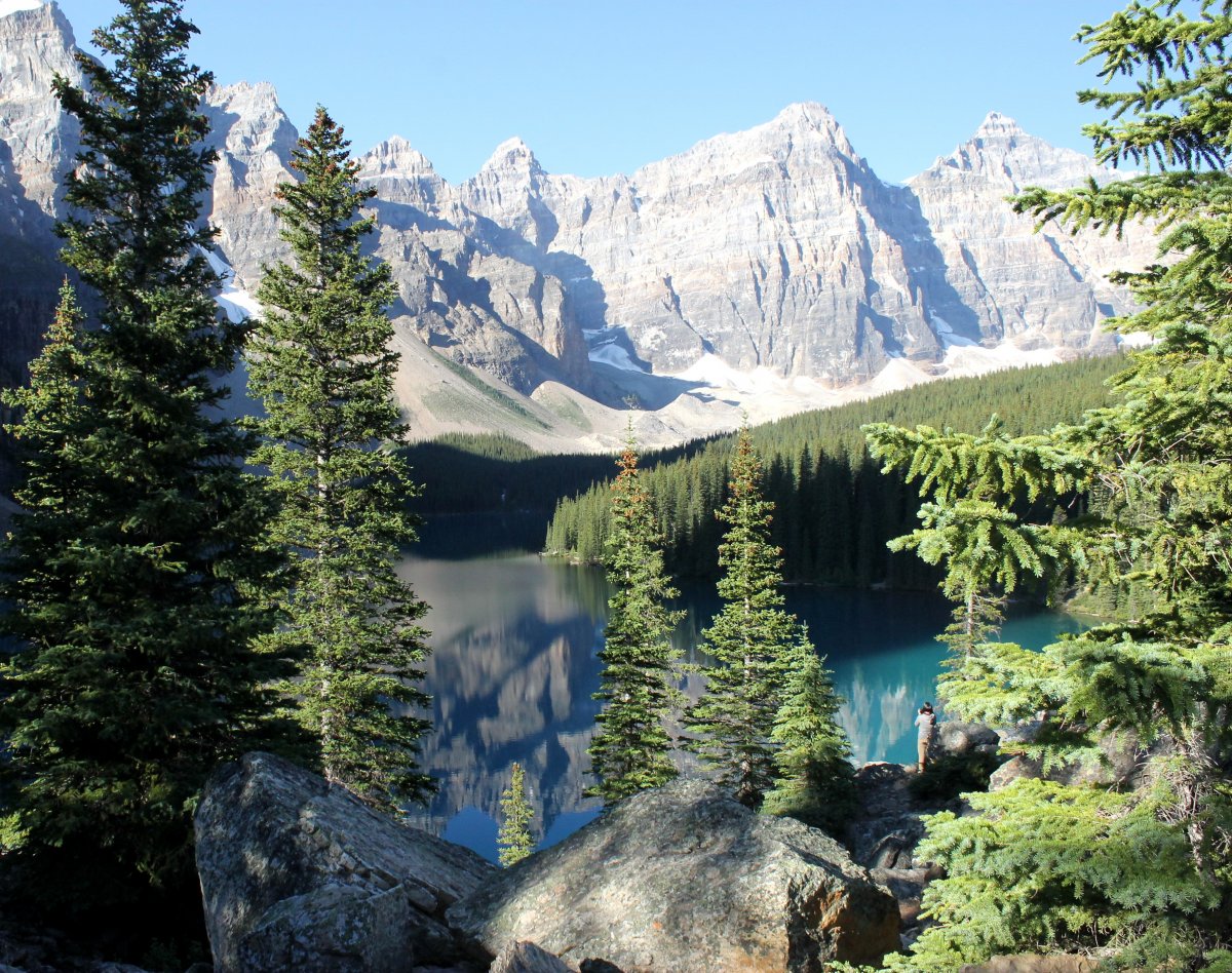 Pictures of Moraine Lake in Canada